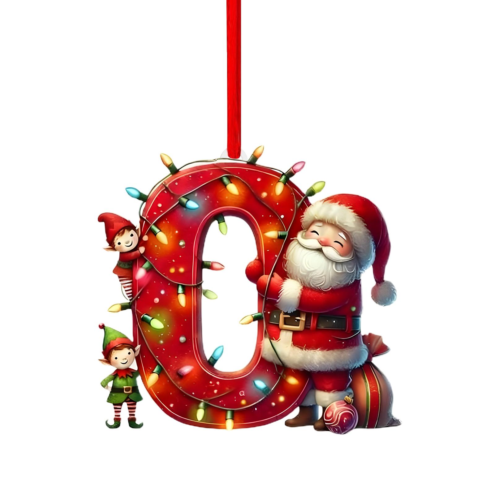 

26 Letter,Christmas,Ornaments,Acrylic,1 One Size