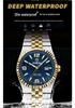 Binbang BINBOND Men's Luminous Waterproof Watch with Calendar and Large Dial