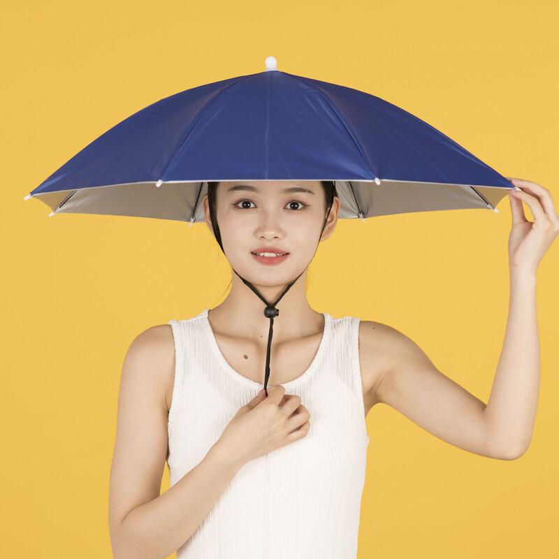 Hands-Free Head-Mounted Umbrella Hat