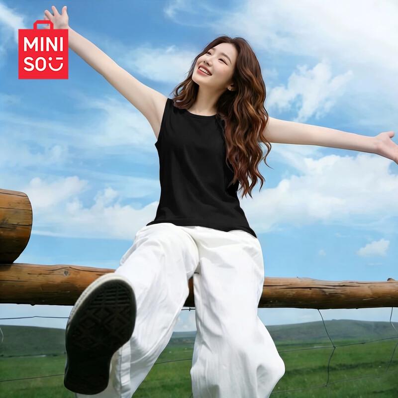 

MINISO Women s Ice Silk Quick-Dry Sleeveless Vest S