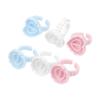 Microblading Eyelash Extension Ring Blooming Epoxy Resin Pigment Cups, Round & Heart-Shaped (100-Pack)