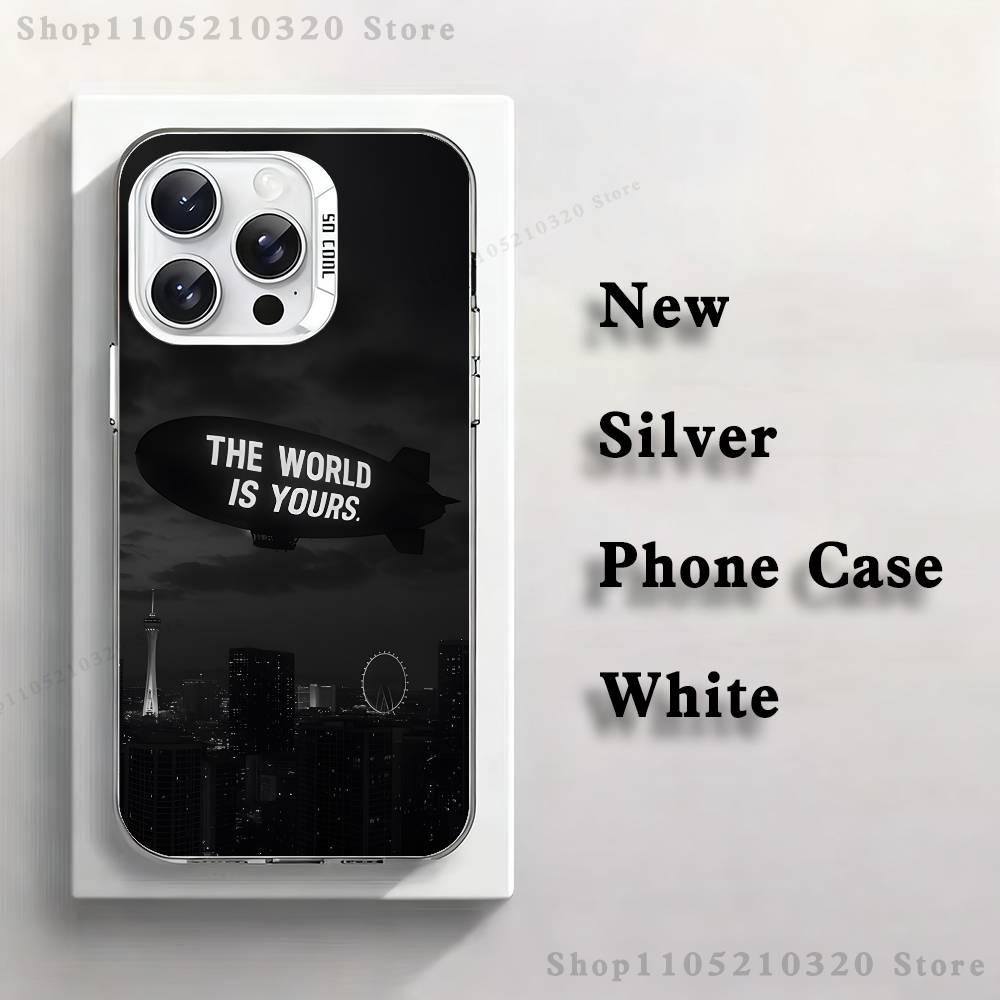 

Чехол для телефона Scarface T-Тони Монтана для iPhone 17,16,15,14,13,12,11,Pro,Max,Plus,E,Air,Mini Белый ТПУ Чехол iPhone11