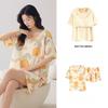 Pajamas Women's Summer with Cushions, Sweet and Cute Shorts, Can Be Worn Outside The Short-sleeved Cotton Suit Homewear