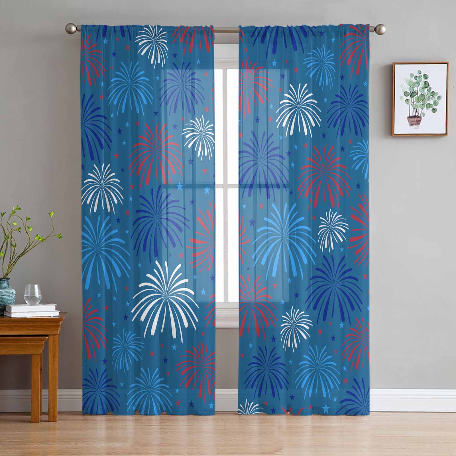 

Фейерверк, рассеивающий желтые окна, тюль, современные прозрачные шторы для кухни, гостиной, спальни, шторы, украшение W135 x H114cm