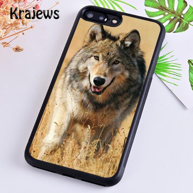 Krajews Cool Animal Print Wolf Pattern Phone Case Cover For iPhone 17 Air 16 15 14 plus 12 pro max coque Fundas