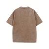 Men'S Summer Trend T-shirt Short Sleeve Leisure Washed Cotton Printing, Trendy And Fashionable Street Style, Suitable For Travel And Sports Wear