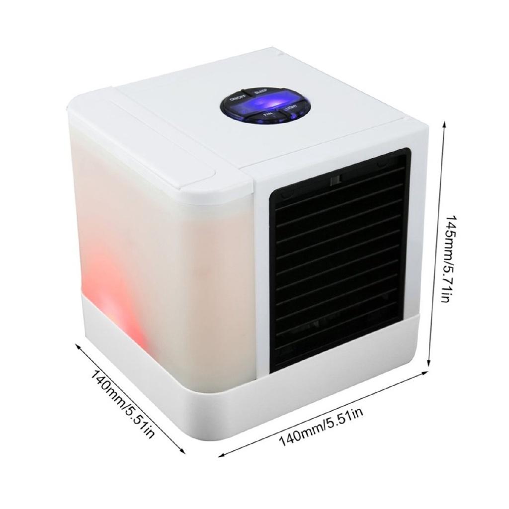 7 Colors LED Light Desktop Air Cooling Fan New Portable Air Conditioner Mini USB Air Cooler Humidifier Purifier