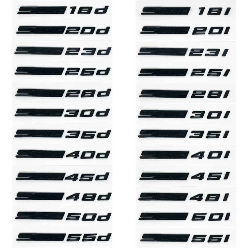 Xdrive 20d 30d 35d 40d 50d 20i 25i 30i Car Fender Emblem Trunk Badge Sticker for BMW X1 X3 X4 X5 X6 X7 Uq2