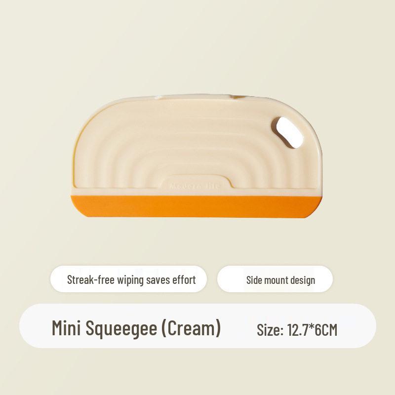 Mini Silicone Bathroom Squeegee Glass & Countertop Cleaning Tool