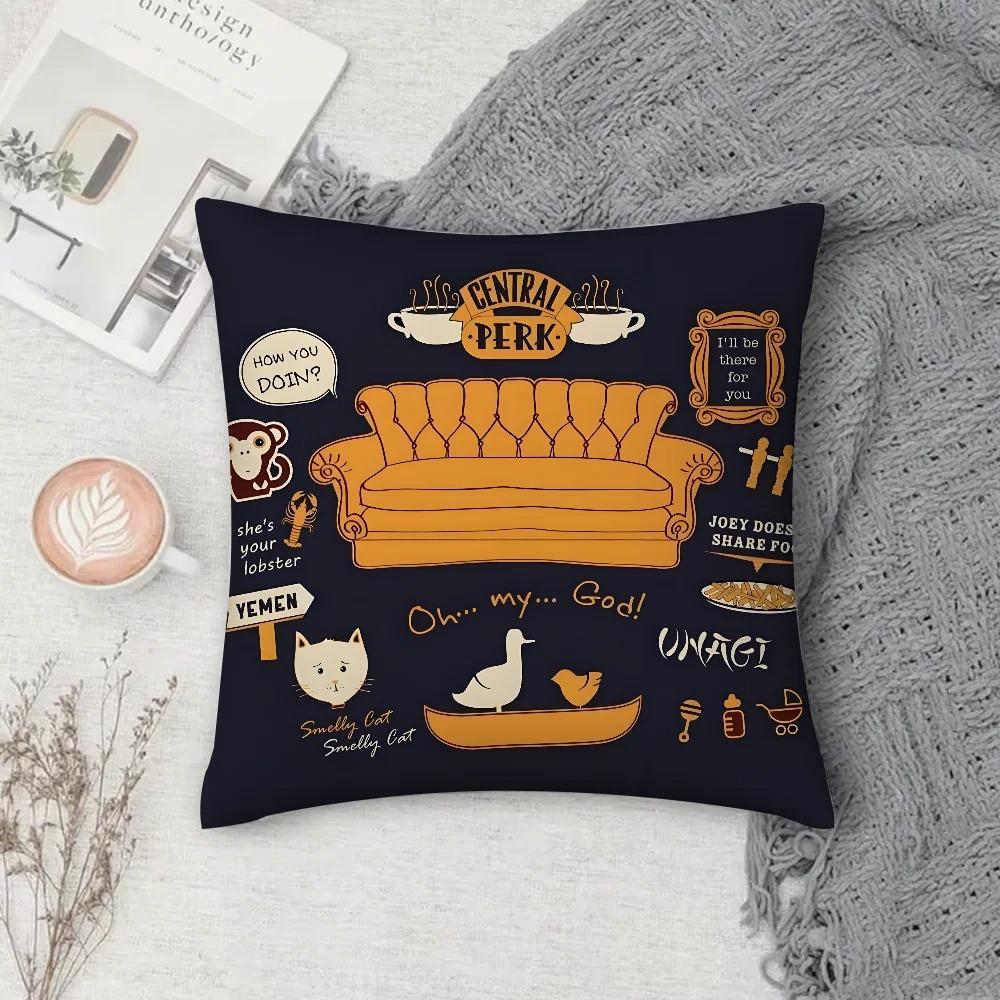 Friends TV Show Chandler Bing Pillow Cover Double Sided Short Plush Cushion Case Soft Sofa Bedroom Decor Gift 40x40cm