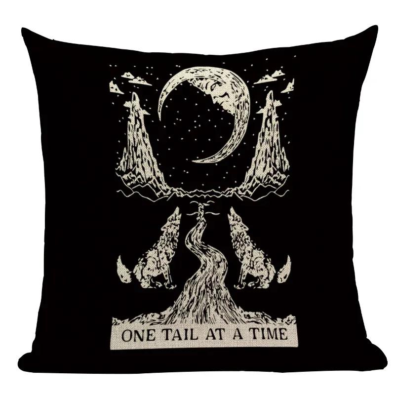 Dark Tarot, Gothic Style Double-Sided Printed Pillow Cover Short Plush Suitable Living Rooms Bedrooms Sofas Throw Cushion Cover