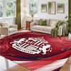Sunderland Football Design Crystal Velvet Rug Soft Decorative Mat for Bedroom Entrance