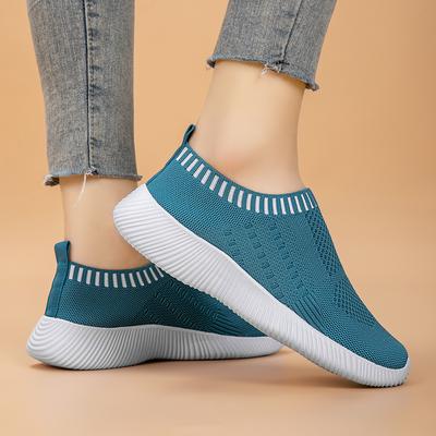 Damskor Stickade Vulkaniserade Skor Hög Kvalitet Enkla Sneakers Slip-On Ballerinaskor Loafers Plusstorlek 42 Bekväma Mjuka Promenadskor Platta