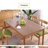 Clear PVC Table Protector Wear Resistant Oil Proof Heat Resistant Antibacterial Mat for Office Conference Meeting Table