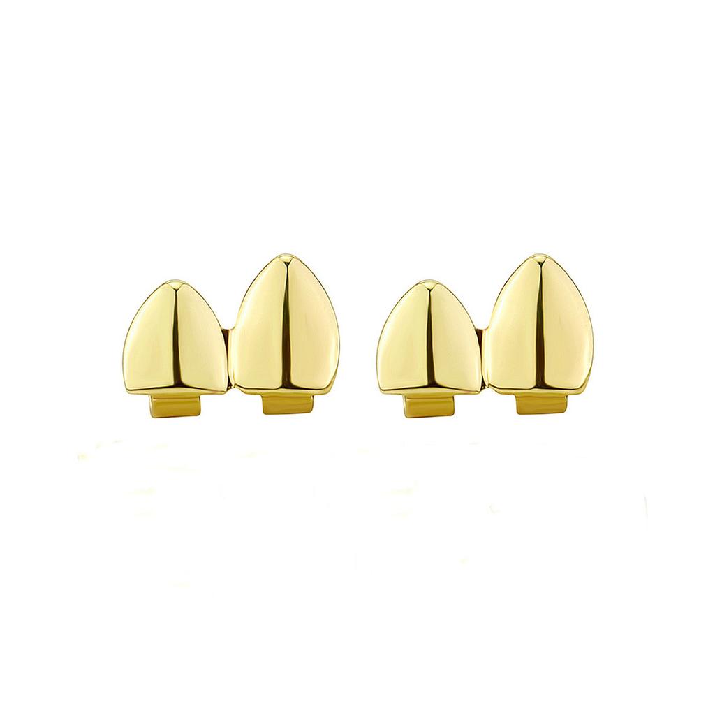 Ensemble de décorations de dents Cosplay Halloween Couvre-dents Brillants Accessoires Hip Hop Polyvalents Tendance pour Hommes Creux
