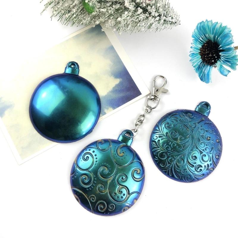 3 Styles DIY Christmas Series Keychain Silicone Epoxy Mold DIY Necklace Pendant Jewelry Crafting Mold for Christmas Gift