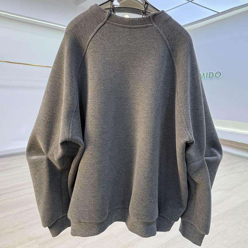 Sweatshirt for Women Cotton Oversize Fleece Thickened Loose Round Neck Casual Pullover Long Sleeve Winter Sweatshirt Top