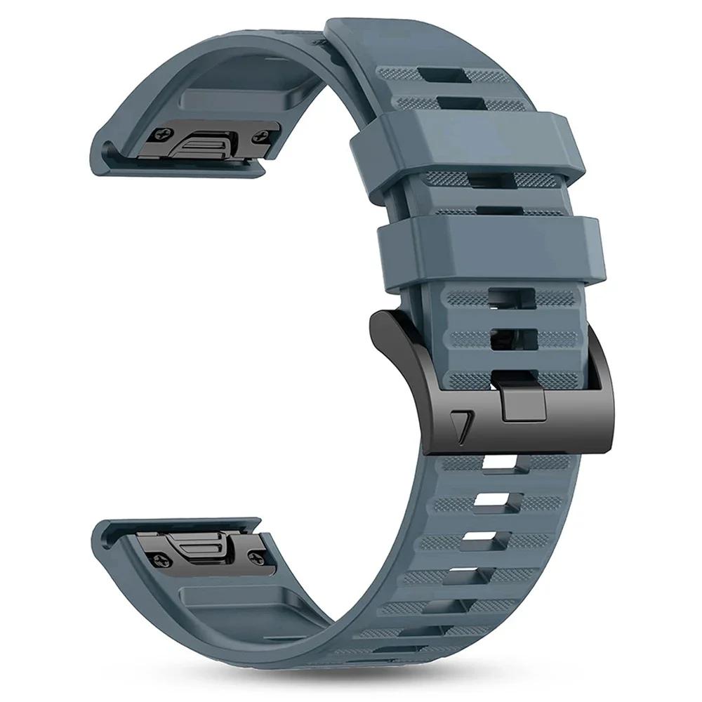 22 26MM Silikon Uhrenarmband für Garmin Fenix8 E Fenix 7 7X 6X 6 Pro 5 5X Epix Gen2 Enduro 3 970 Armband QuickFit Armband