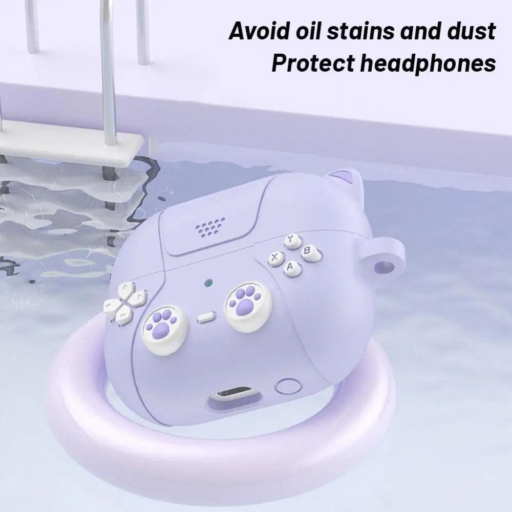 Husă de protecție din silicon 3D pentru pisici de desene animate pentru Samsung Galaxy Buds3/3 Pro