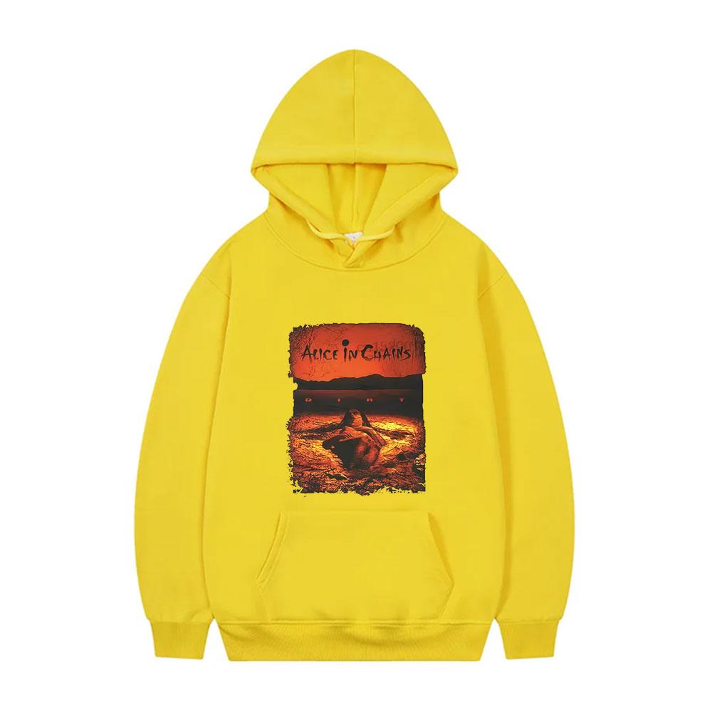 Hot Sale Rock Band Alice in Chains Dirt Album Graphic Hoodie Unisex Gothic Punk Pop Music Streetwear Oversized Hoodies