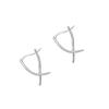Trendy Geometric Pattern Ear Cuff for Women Portable Silver Plated Fashion Accessory Gift Ready
