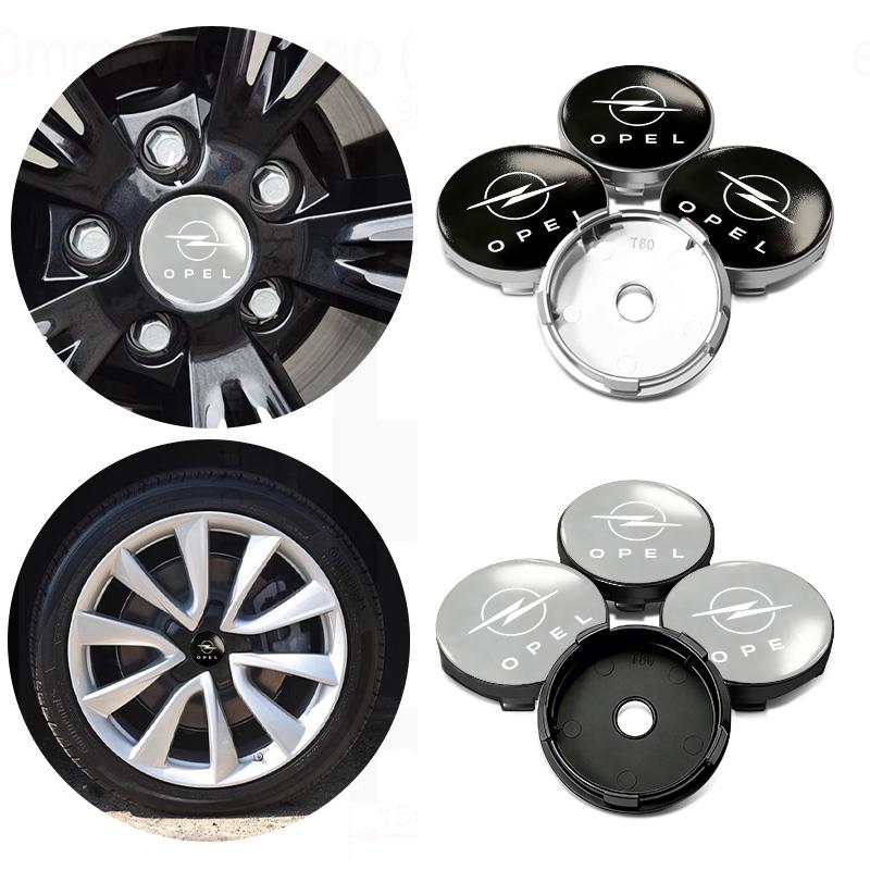 Wheel Center Sticker Emblem Rim Caps Hub Cover Logo Badge Decal For Opel Insignia Corsa Grandland Antara Zafira Mokka Ampera