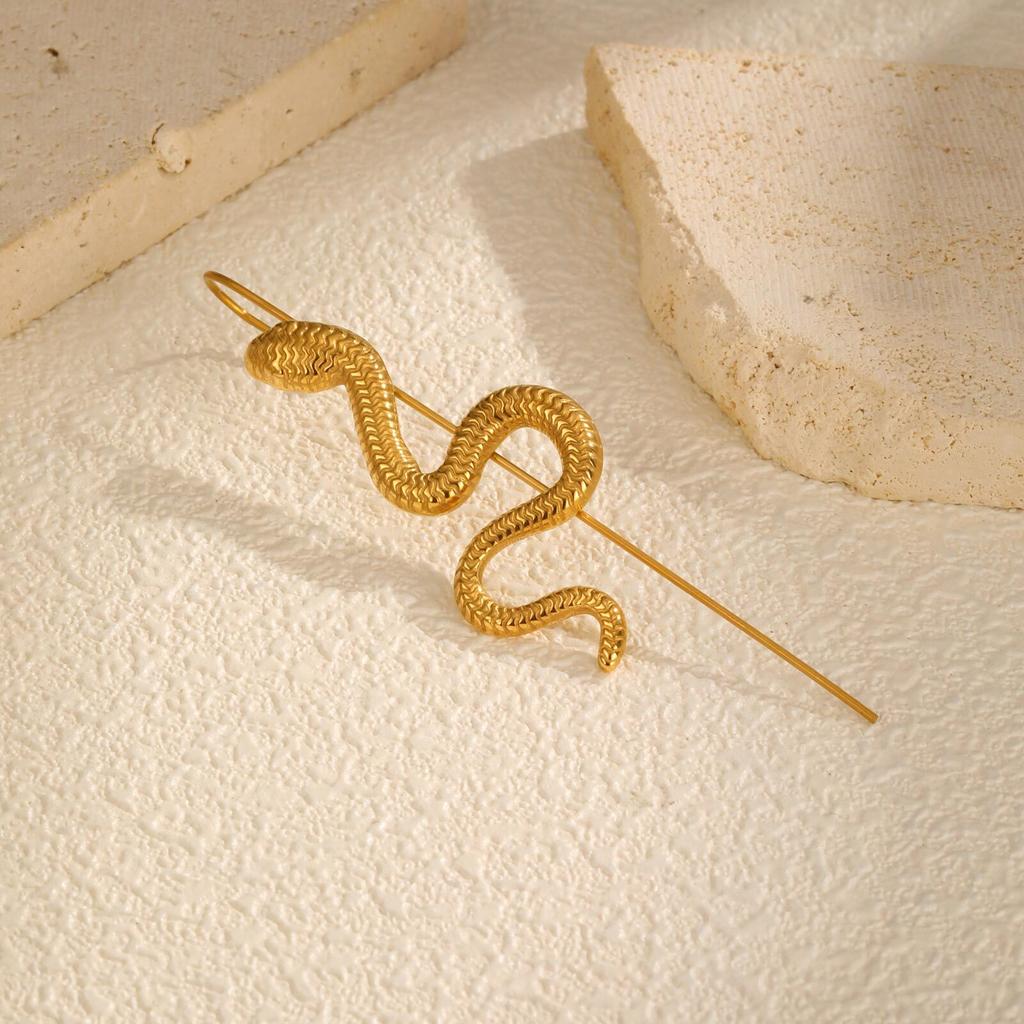 1 Piece Helix Hooks Earrings Ear Wrap Crawler Hook Earrings For Women, Snake Serpent Cartilage Piercing Punk Jewelry