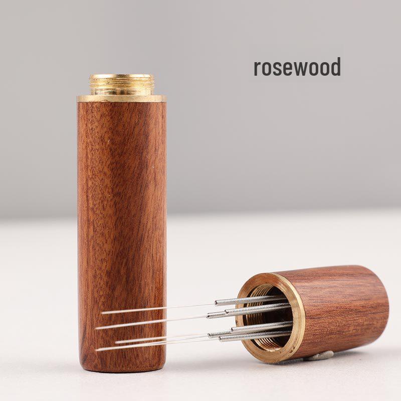 

Кофемашина из черного дерева, дозатор порошка и игла для помады, инструмент для рассыпчатой пудры Loose Powder Needle