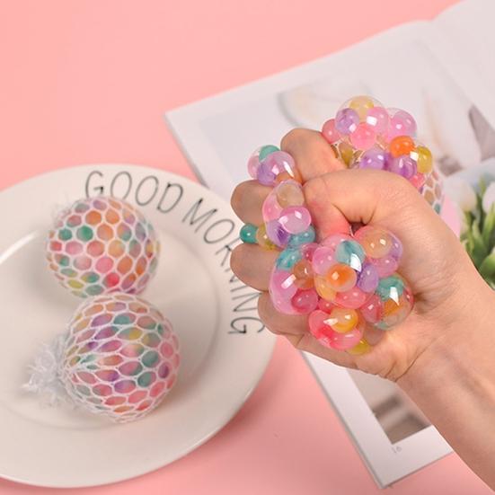 Squeeze Ball Toy Soft Elastic Balls Colorful Antistress Pinch Toy Relieve Boredom Novelty Fidget