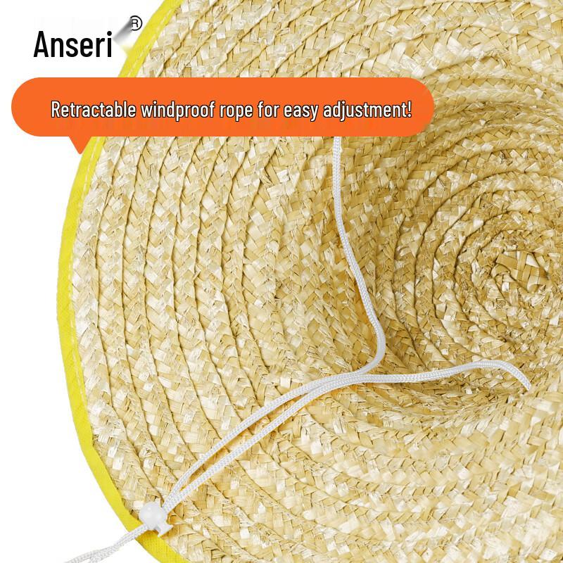Outdoor Wide-Brim Sun Protection Straw Hat