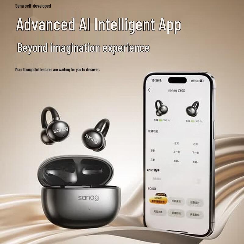 SANAG Z60S Open-Ear Clip-On Bluetooth Headset