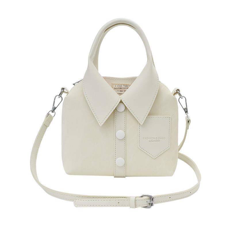 Summer fashion commuter small bag women's solid color texture women's messenger bag shoulder handbag