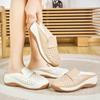 New Beef Tendon Soft-soled Mother Shoes In Summer, Casual Hollow Single Shoes, Breathable Medium Hole Shoes