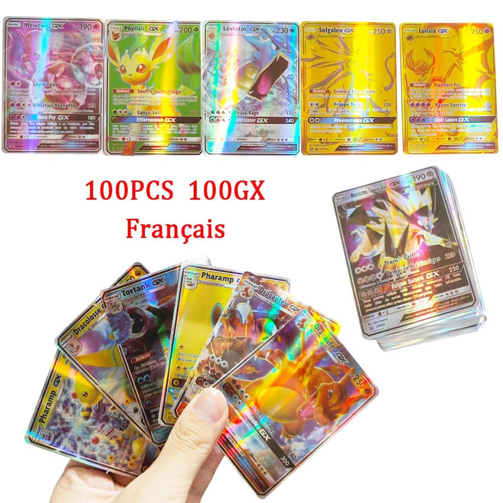60-100Pcs New English French Spanish Pokemon Cards GX MEGA EX TAG TEAM Vstar Game Battle Card Hot Sale Collection Card Kids Children Gift Present