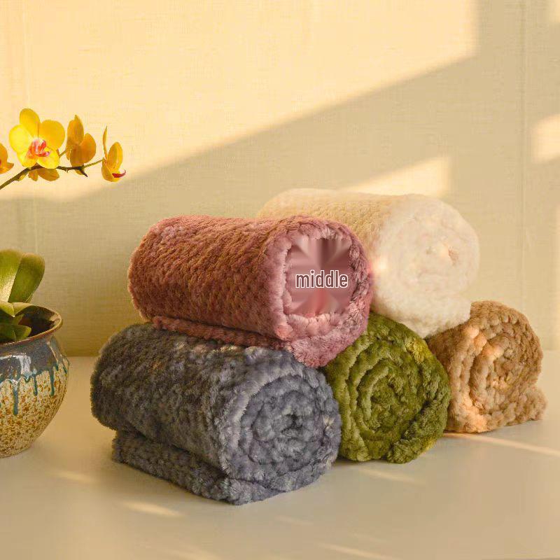 Verdickte Korallenfleece Haustierdecke - Schlafunterlage für Hunde & Katzen