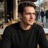 Business Glasses Frame Metal Pilot Frame High-definition Mobile Phone Viewing Blue Light Protection Optical Glasses 6002