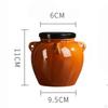 Vaso in Ceramica con Coperchio Accessorio Ornamento Sigillato Set Tradizionale Collezione Manici per