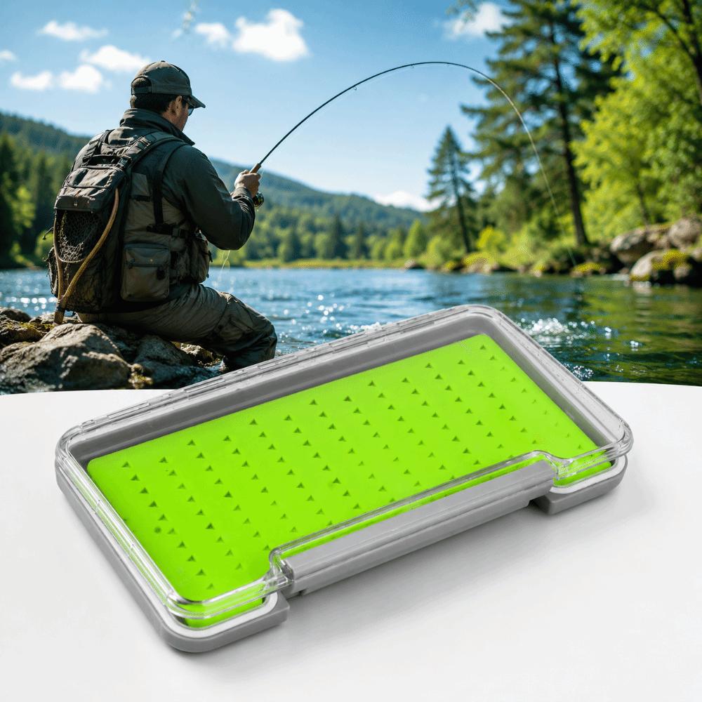2PCS Super Slim Fly Fishing Box Clear Lid Fly Box Portable Fly Storage Case  Fly Fishing