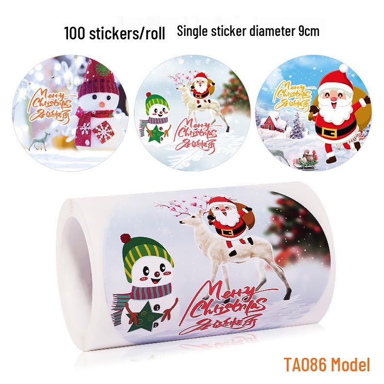 Santa Claus Christmas Sealing Stickers - Gift Wrap & Box Decoration