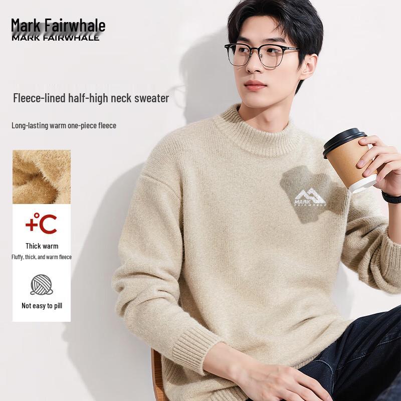 

Mark Fairwhale Men s Fleece-Lined Thermal Mock Neck Sweater XL