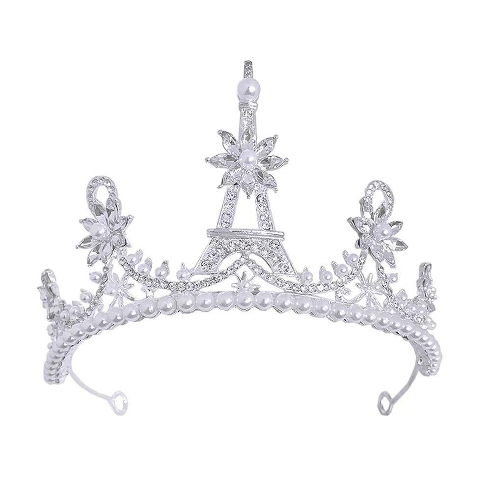 Bridal Crown Headdress Rhinestone Crown Wedding Veil Diamond Clothing Eighteen Year Old Adult Ceremony Birthday Princess Hair Accessories