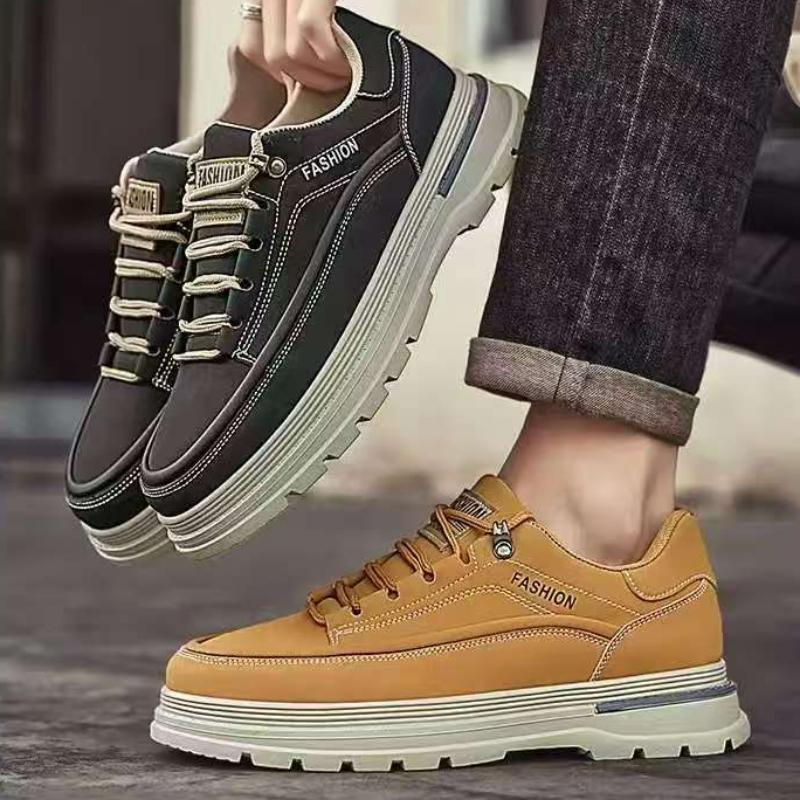New Fashion Autumn And Winter Men's Low Top Martin Boots Students Male Boys Trending Soft Sole Work Shoes Labor Protection Martin Sneakers