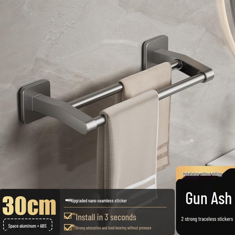 Punch-Free Wall-Mounted Multi-Functional Bathroom Storage Rack