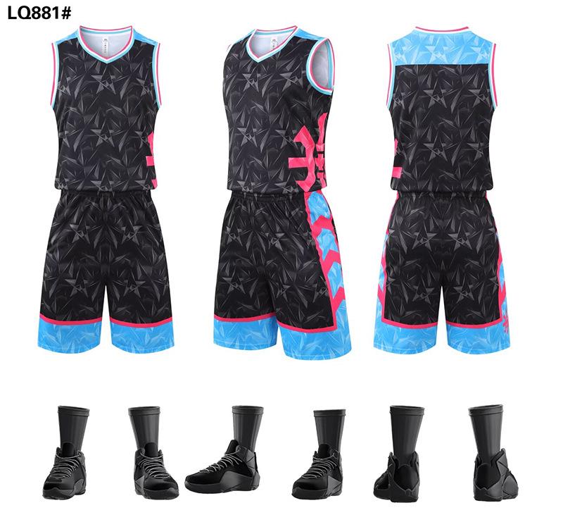 Ultra-fast Customizable Children's Basketball Team Jersey Set - Men's & Student Training Uniform