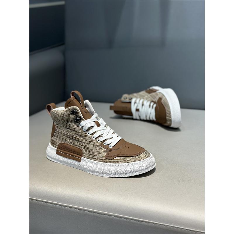 Autumn new high-top cloth casual soft-soled lace-up breathable mesh shoes xs