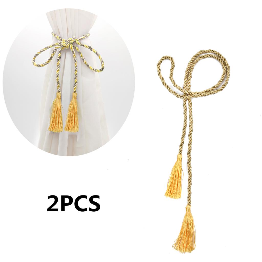 2PCS Tassel Curtain Tie Rope 120cm