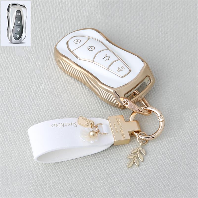 Tpu Auto Smart Key Fob Cover Case Mount Housing Fit For Geely Okavango Coolray Atlas Monjaro Tugella Emgrand Gt S Proton X50 X70