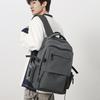 Schoolbag Leisure College Style Backpack Female Korean Edition Ins Large Capacity Trendy Cool Tooling Style Computer Bag Backpack Male