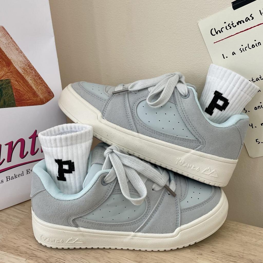 Campus board shoes women's 2025 autumn versatile platform white shoes niche bread shoes casual shoes women's low-top round head