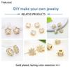 5mm Gold Plated Heart Beads Spacer Beads For DIY Handmade Bracelet Necklace Making Accessories Wholesale